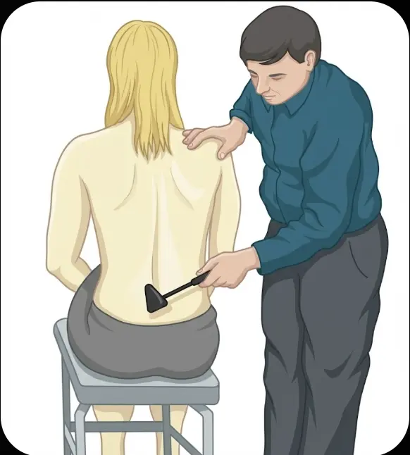 Spinous Process Tap Test Orthopedic Special Test