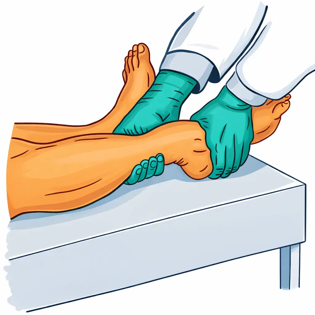 Ankle Posterior Drawer Test Orthopedic Special Test