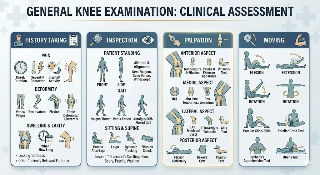Knee General Examination Orthopedic Special Test
