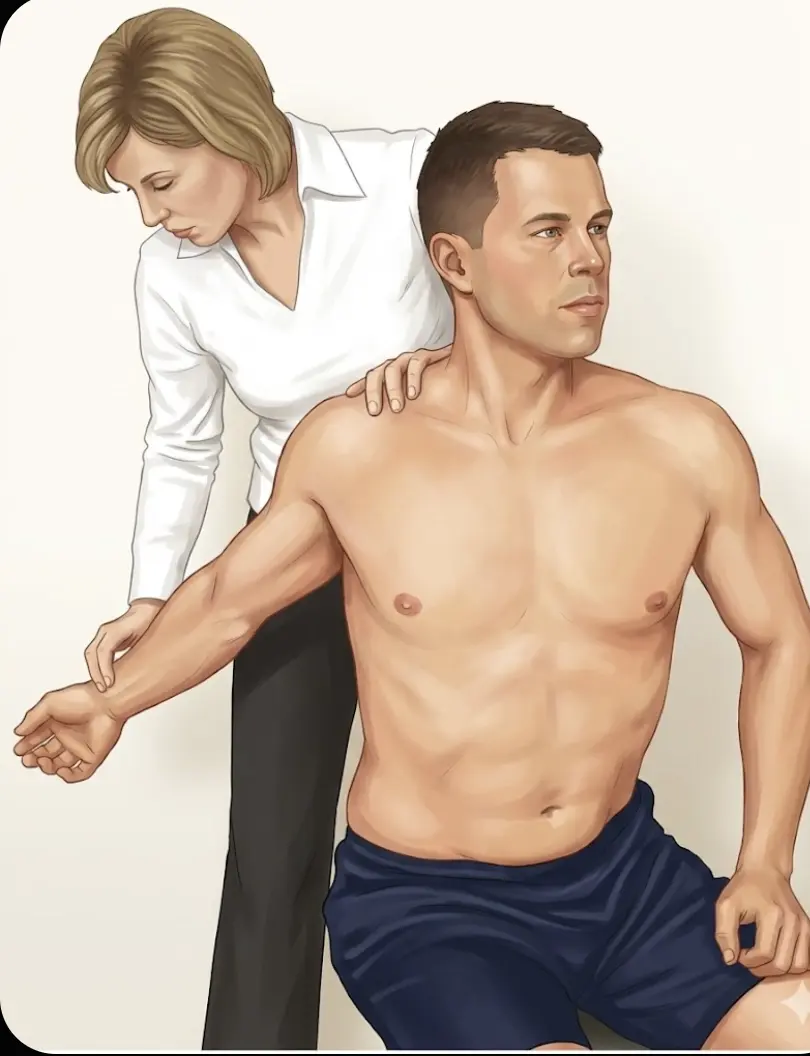 Costoclavicular Syndrome Test (Military Brace) Orthopedic Special Test