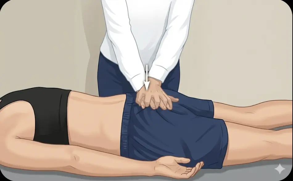 Sacral Thrust (Sacral Compression) Orthopedic Special Test
