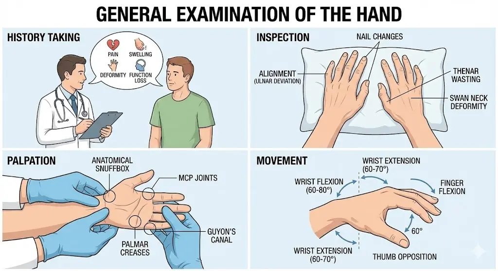 Wrist & Hand General Examination Orthopedic Special Test